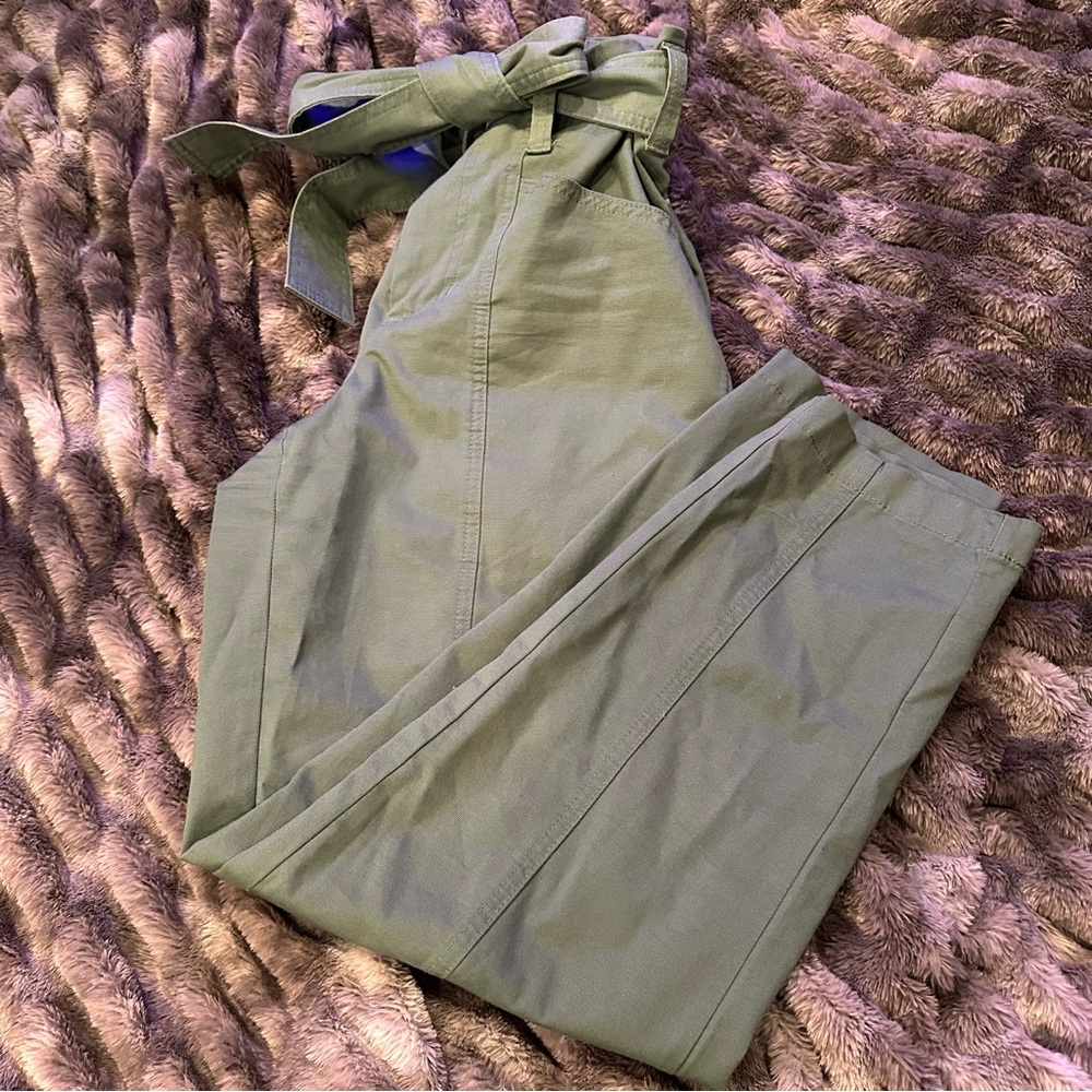 Paperbag ankle pants